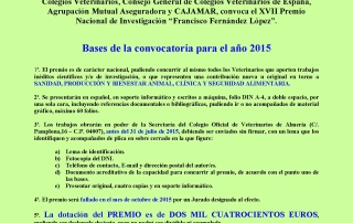 Bases Premio Francisco Fernandez 2015